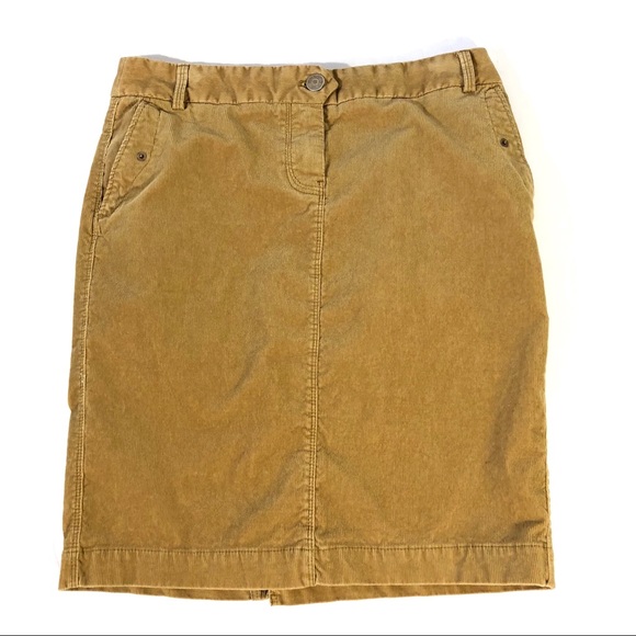 J. Crew Dresses & Skirts - J. Crew Mustard Stretch Corduroy Pencil Skirt